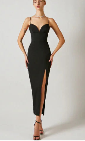 Yarzio Sleeveless Mermaid Front With Slit Dress