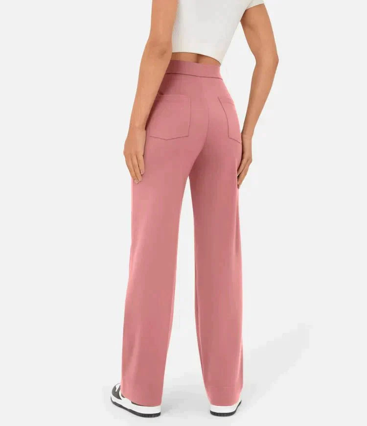 Yarzio | High-waisted elastische casual broek