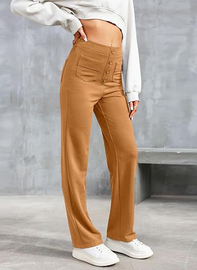 Yarzio | High-waisted elastische casual broek